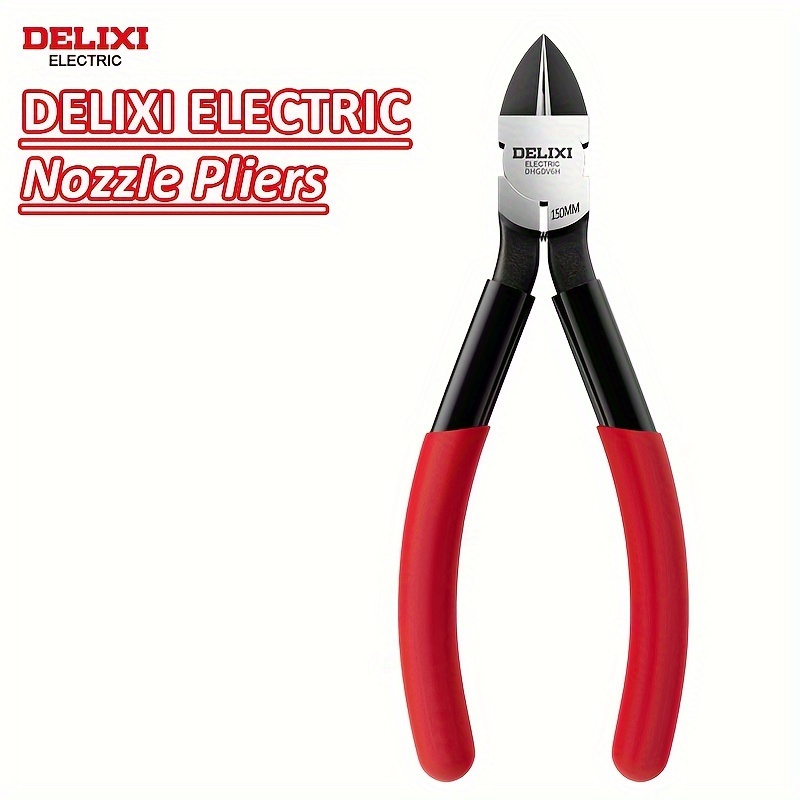 

Electric Nozzle Pliers - Heavy-duty Industrial Cutting Tool With Handles, Precise Bite For Metal, Cable, Plastic, And Wood, Ideal For Electrical Work And Gardening Pruning