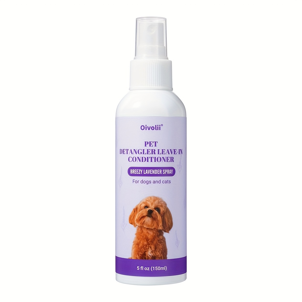 Image of Pet Detangling And Softening Spray, Containing Lavender Softening , Cleans And Nourishes Pet Hair, Providing Moisturizing And Cleaning Effects. With A Easy Spray, Pet Hair Becomes More . Pet Hair
