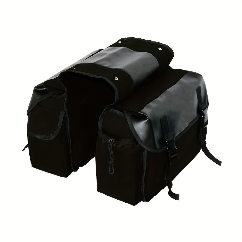 TEMU 1 pièce Sacoche de selle arrière pour vélo, Sacoche de moto et de vélo universelle, Sacoche de selle latérale multifonctionnelle, Sacoche à