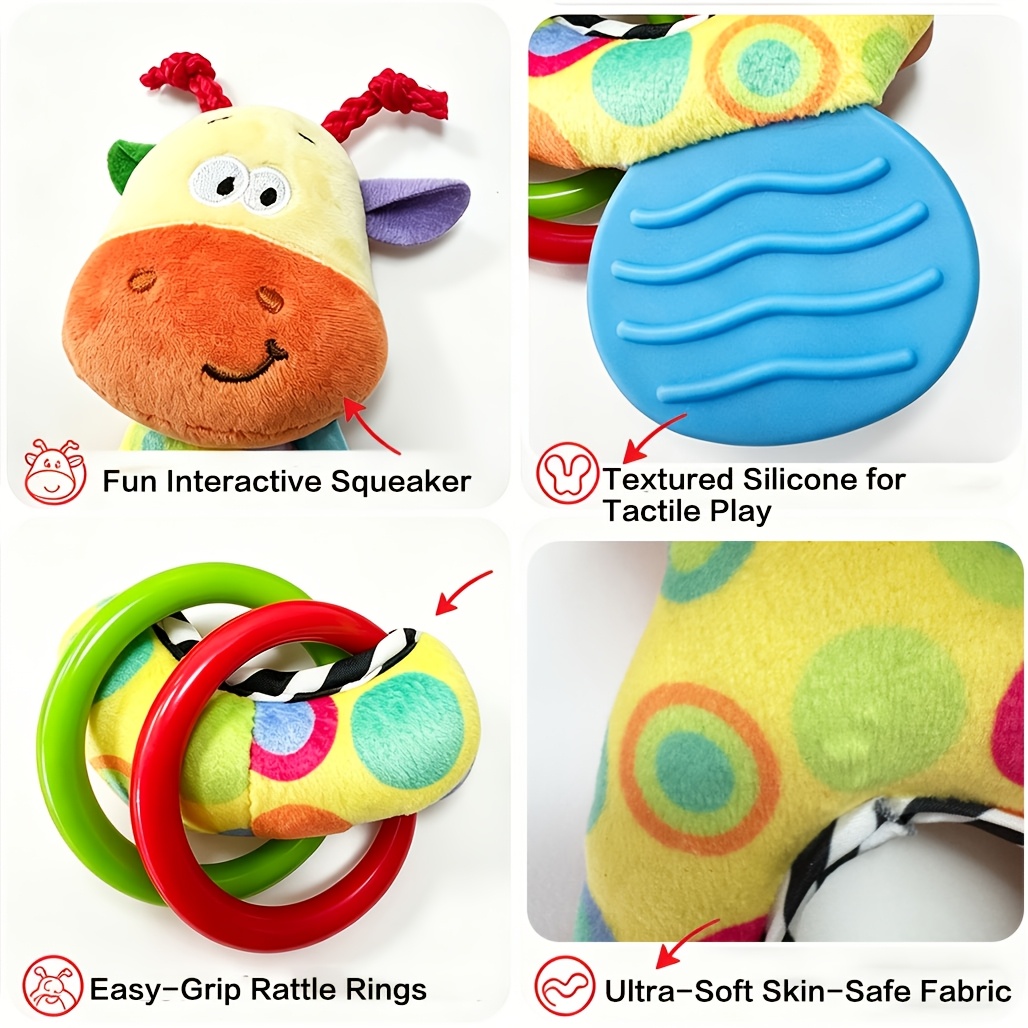 Children's Handheld Rattle Wind Chime Baby Grab Training Toy