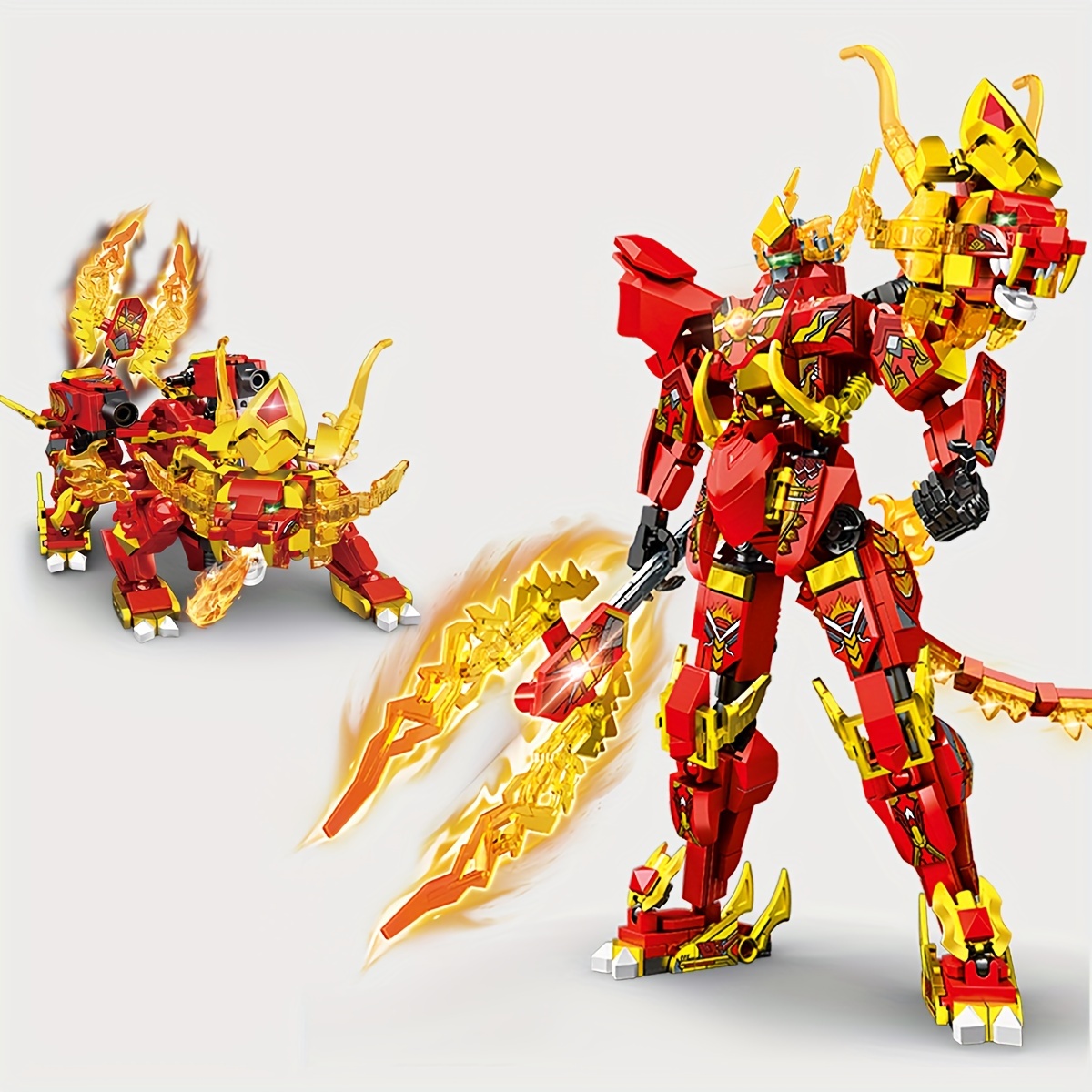 497pcs superhero mecha robot building blocks set creative