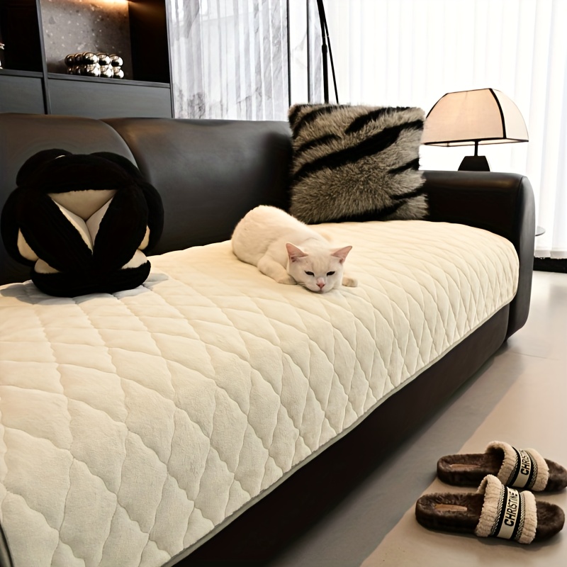 a multi colored soft breathable quilted milk velvet non slip sofa cushion european style sofa seat cushion suitable for two seater three seater and four seater sofa cushions   other combinations pet friendly   in     Product details 3