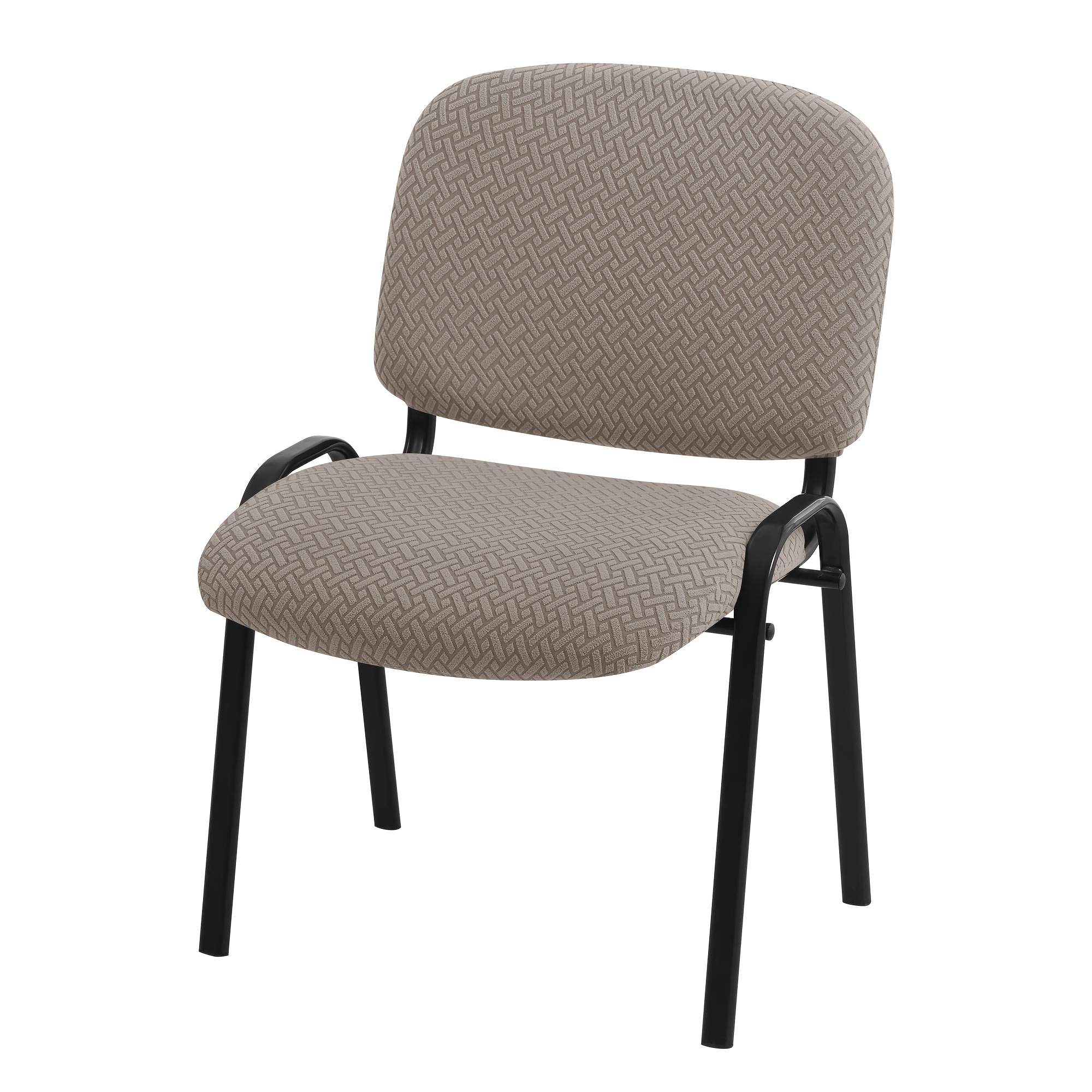 TEMU 2pcss T-shaped Jacquard Fleece Large Split Chair Covers 2pcs Split Office Chair Set Chair Protection Covers