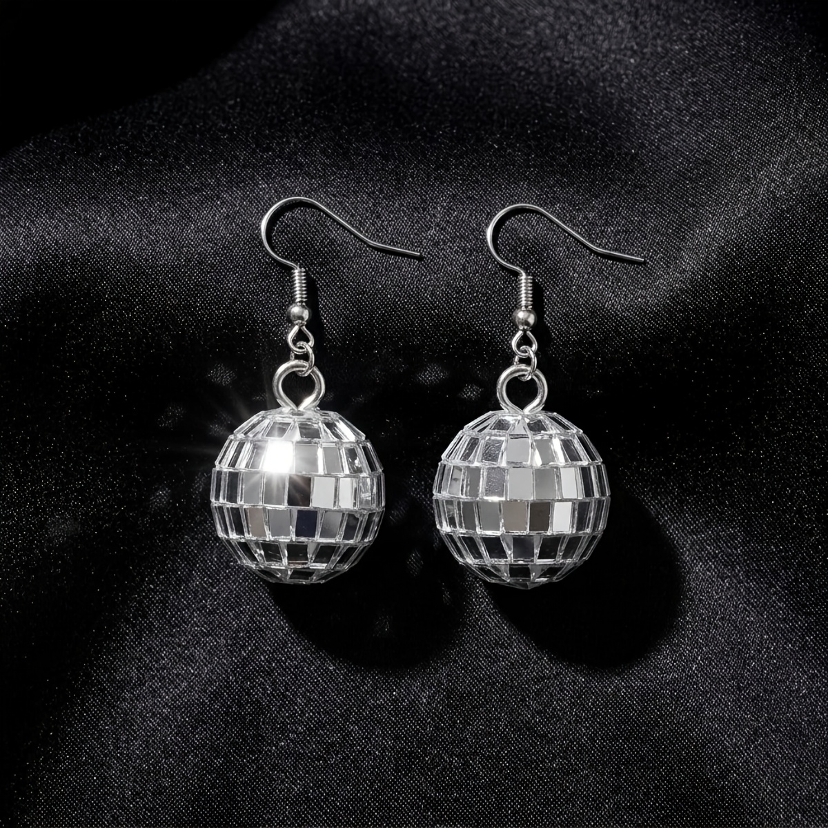 TEMU Pendientes colgantes retro de de discoteca, adiciones elegantes para outfits de