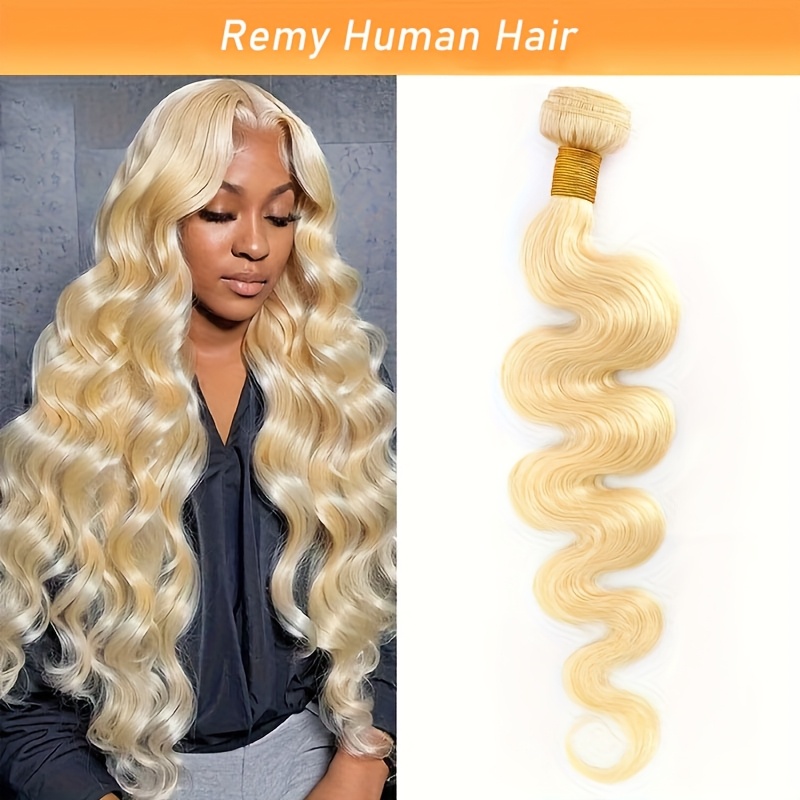 14 inches Blonde Hair Bundle | Mere Natur 14 main image 2