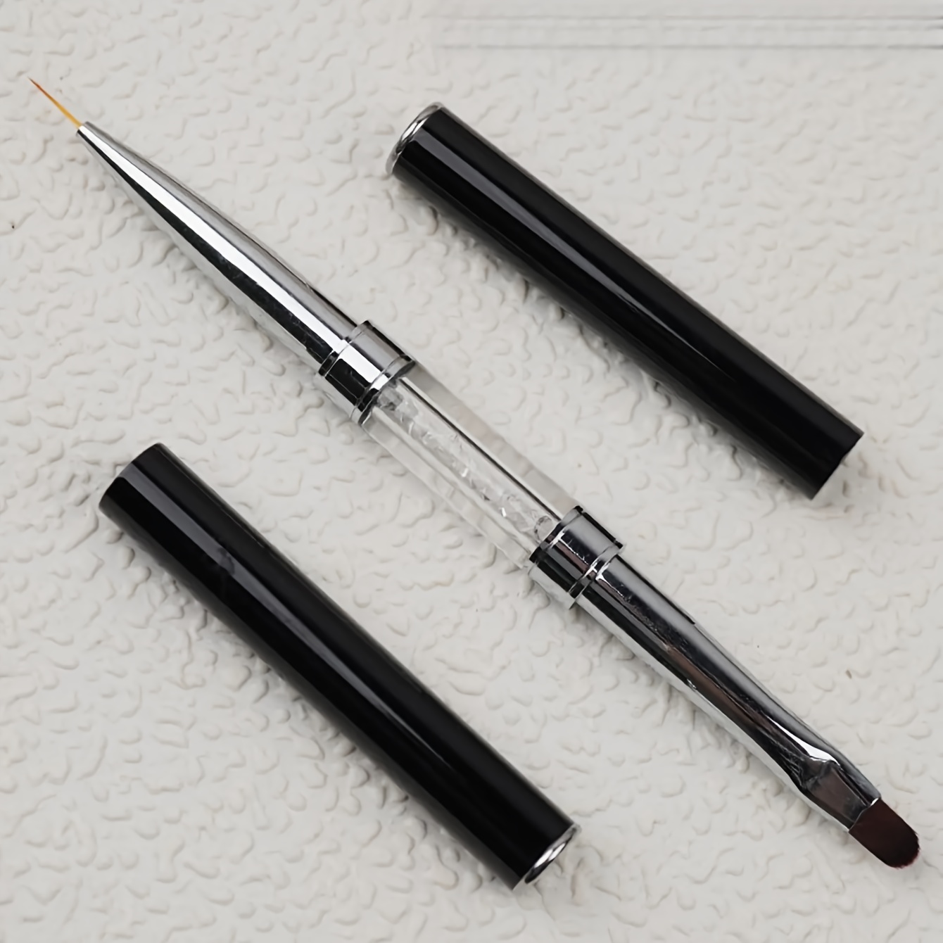 Image of 1pc Dual-ended Nail Art Brush, Liner Brush, Gel Brush, Brush, Fine Brush, Paintbrush, Drawing Tools