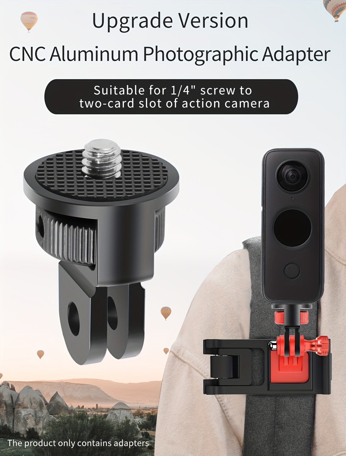 360 reinforced anti reverse cnc two card head   4 adjustable metal adapter Product details 0