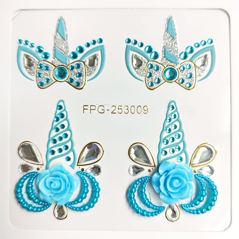 TEMU Large-grain Exquisite Self-adhesive Rhinestone Brow Center Face Decoration Stones, Acrylic Rhinestone Stickers, And Carry, Suitable For