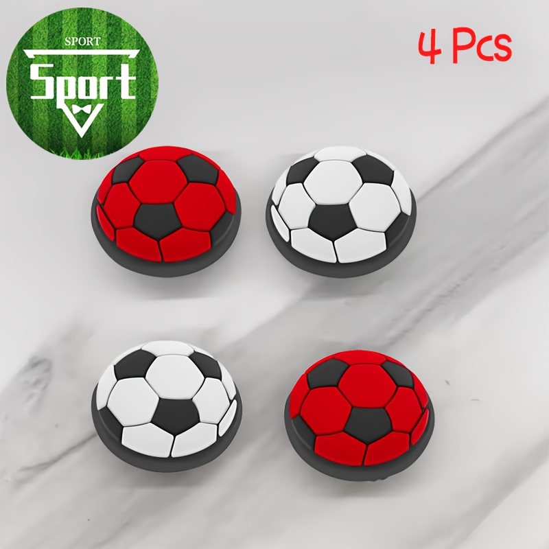 TEMU Ml Sport 4pcs Silicone Thumb Grips For Soccer, Suitable For Ps5/ps4/ And Grips - Comfortable Joystick Caps, Anti-slip Protective Covers, Gaming