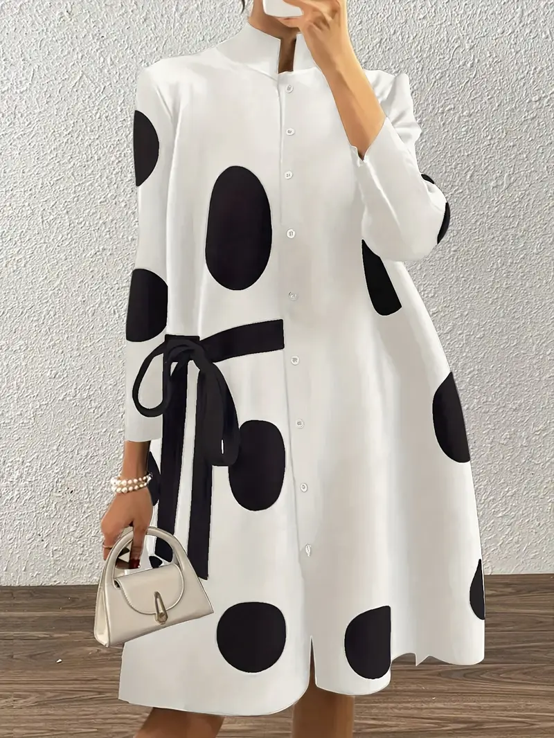 2024 new style polka dot asymmetrical long sleeve - Temu Mauritius 2024 new style polka dot asymmetrical long sleeve - Temu Mauritius