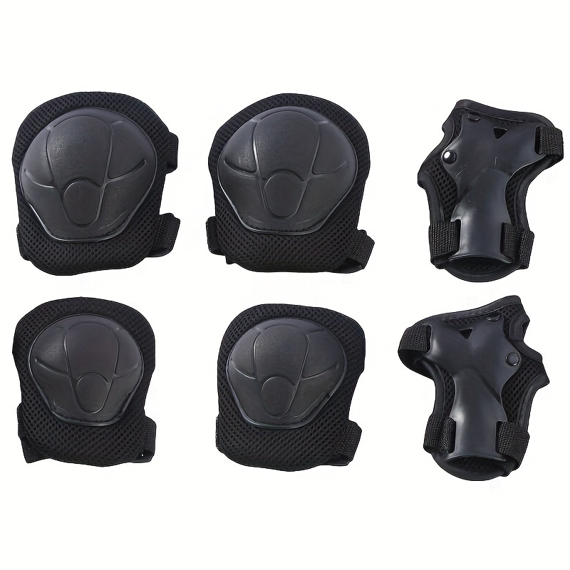 

6pcs Protective Gear Set For Kids And Teenagers, Adjustable Knee And Elbow Pads With Wrist Guards, 3-in-1 Safety Equipment For Skating, Biking, And Scooter