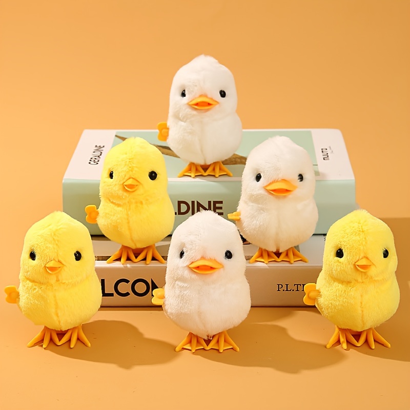 

Jumping Chicken And Duck Wind-up Toy, Simulation Plush Jumping Chicken And Duck Children's Toy