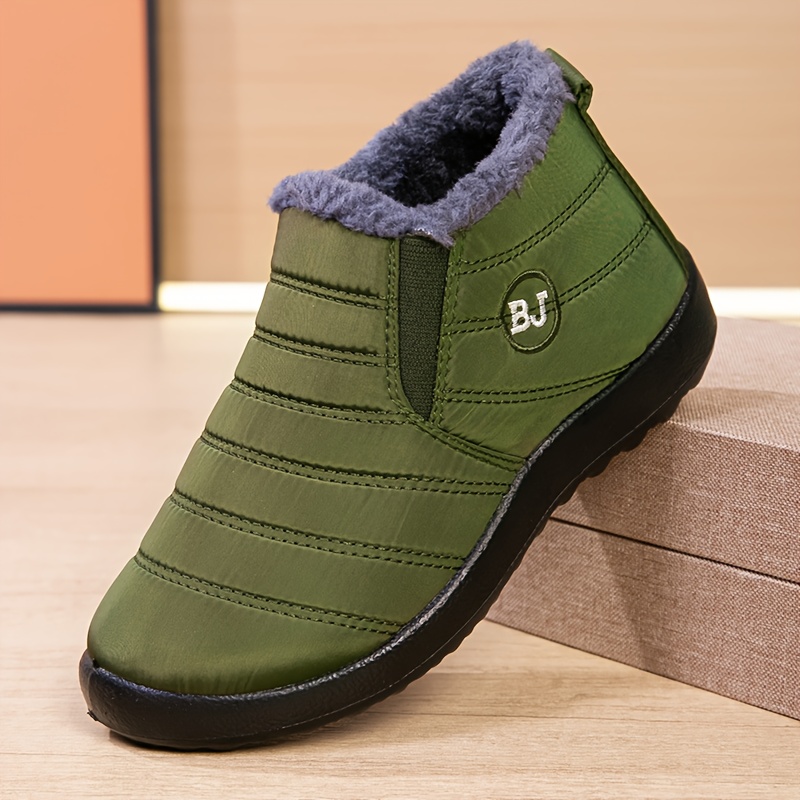 New Winter Fleece-Lined Snow Boots, Casual Outdoor Shoes