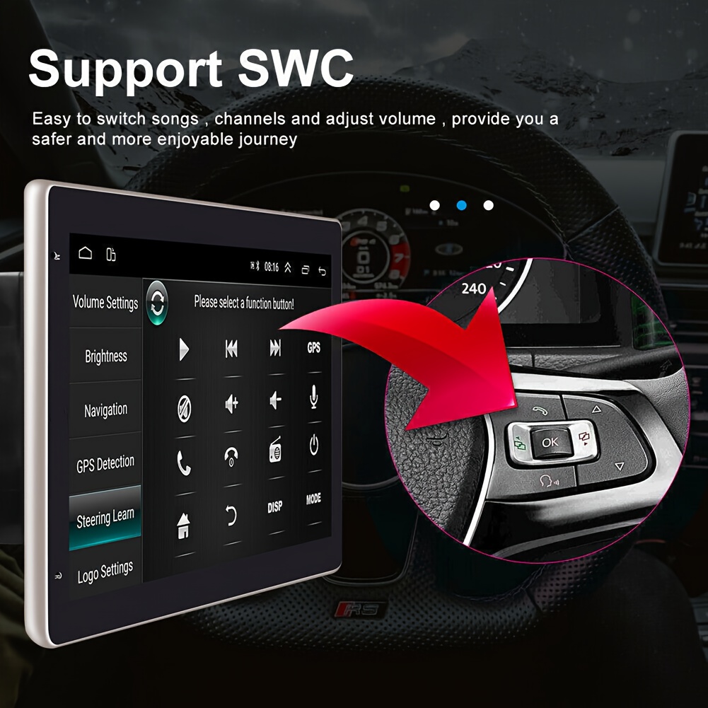 10.1in Double Din Car Stereo for Ford for F-250 for F-350 Super Duty 2006-14 Built-in Wireless Carplay Android Auto Android 15 Audio Receiver Wireless MP5 Player USB FM Multimedia Radio Support Mirror Link SWC + Backup Camera, Vehicle Multimedia System, Car Entertainment Unit, Sleek Dashboard Unit, Modern Car Audio, Reliable Performance, Advanced Car Electronics, Without Battery, Pantalla Para Carro, Car Stereo System