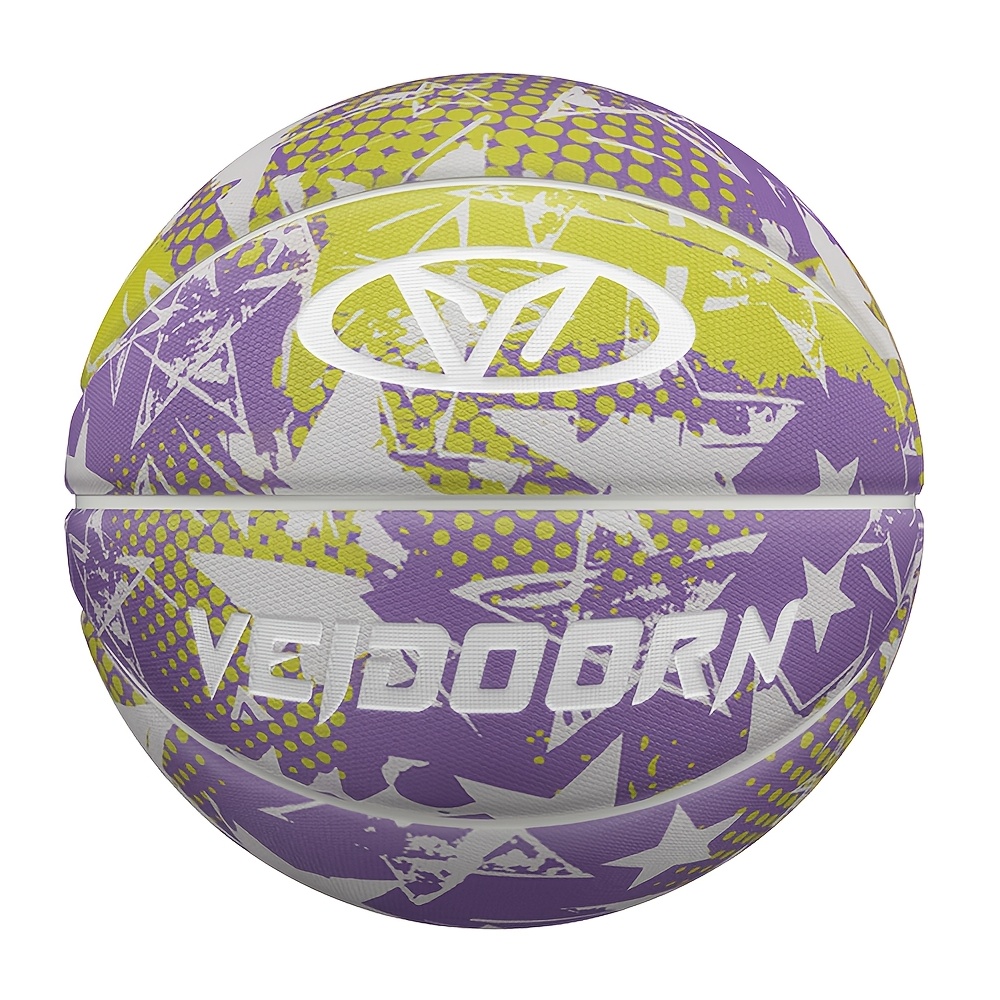 Ballon De Basket Taille 7 Avec Pompe - Caoutchouc Pour Intérieur/extérieur