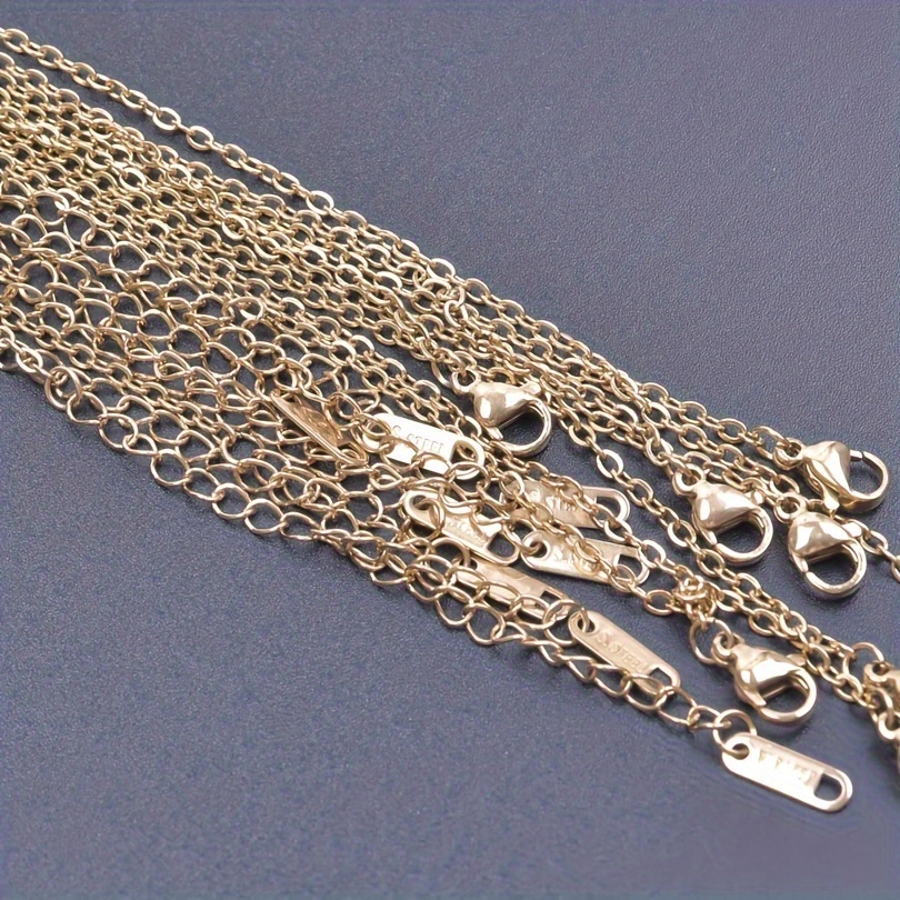 

A 10pcs Set Of Western-style Chains, 1.6mm Wide And 40+5cm Long, Made Of 304 Stainless Steel That Won't Fade. This Single Chain Is And With Pendants And Accessories From Our Store.