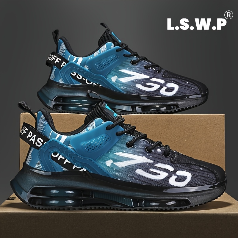 Image of Men's Breathable Casual Training Shoes - Unisex Casual Sneakers With Cushioned Sole, Durable Grip, Lace-up Low-, Suitable For Activities, Gym, Daily Wear, Park Exercise, And More