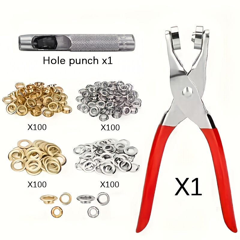 Image of 402pcs Heavy Duty Snap Fastener Kit With Eyelet Tool, Metal Snaps, Rustproof Multi-functional Set For Bag Making, Shoe Repair, Clothing Diy & Crafting