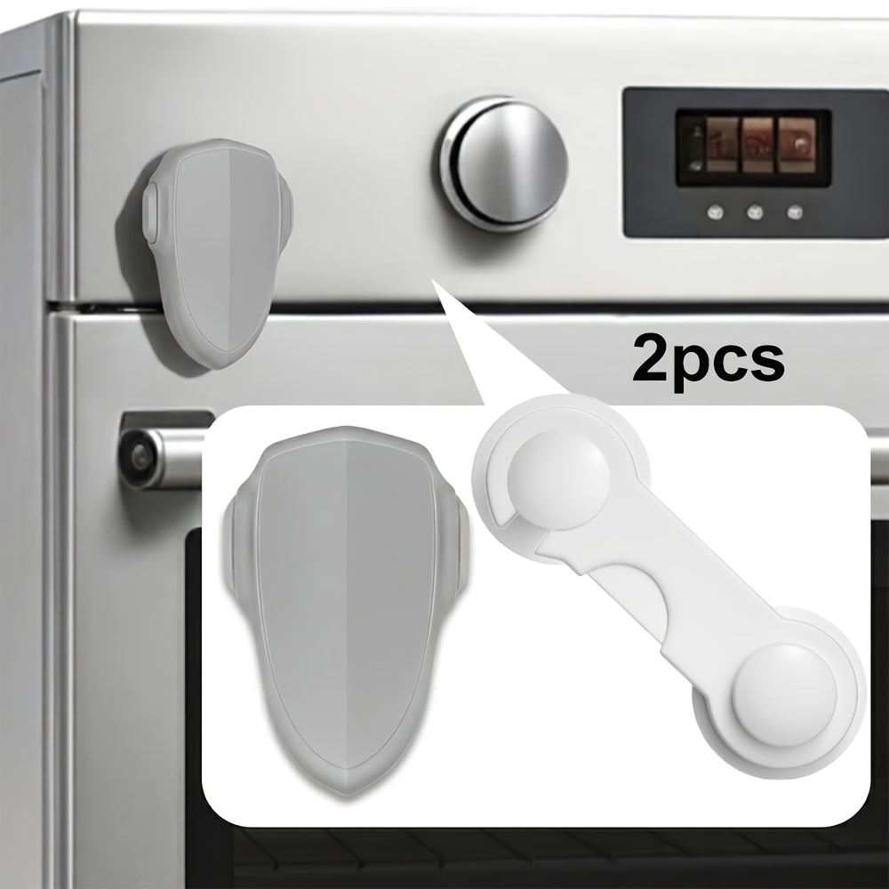 2pcs Oven Lock and Cabinet Lock Set, Baby Safety Locks for Kitchen