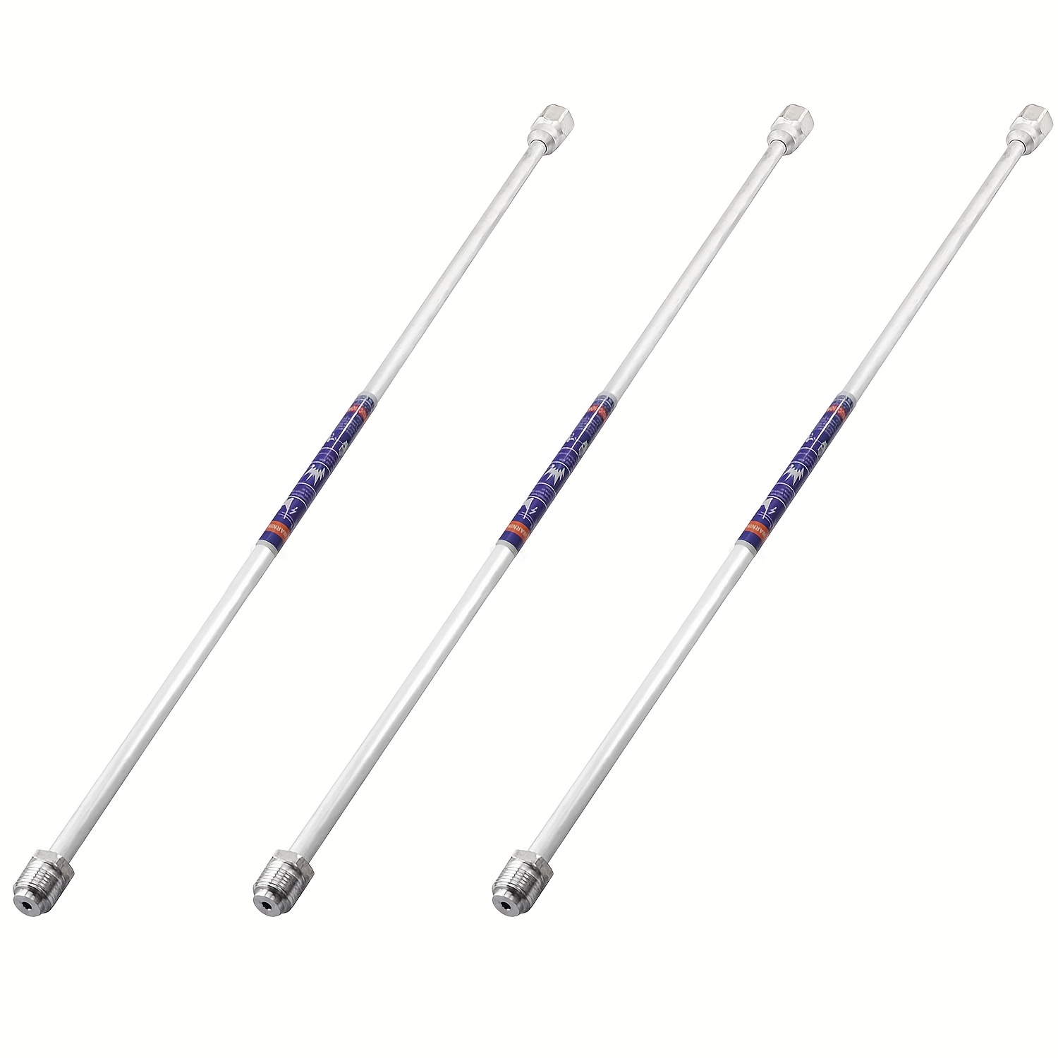 TEMU (3pcs/ Silvery)19.7 Inch/50cm Airless Sprayer Gun Tip Extension With , Airless Paint Spray Extension Pole Rod.