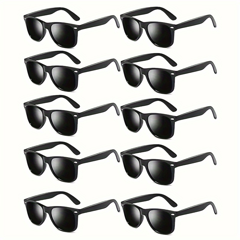 

10pcs, Black Retro Classic Sunglass, Party Glasses, Adult Party Favors, Vintage Retro Style Party Glasses, Holiday Decor, Daily Accessories, Cool Stuff, Creative Gift