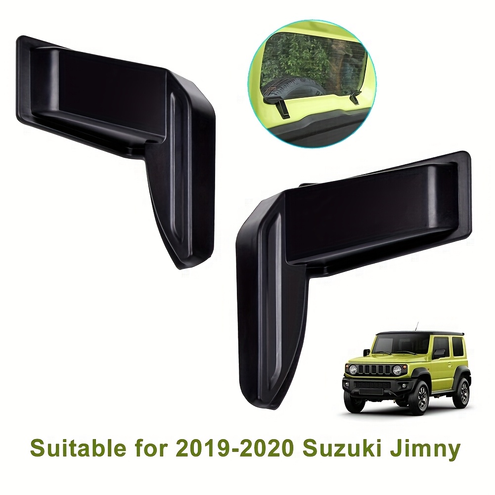 TEMU 2pcs Black Abs Rear Windshield Heating Wire Protection Cover For Sierra Jb64 Jb74 2019 2020 Cover