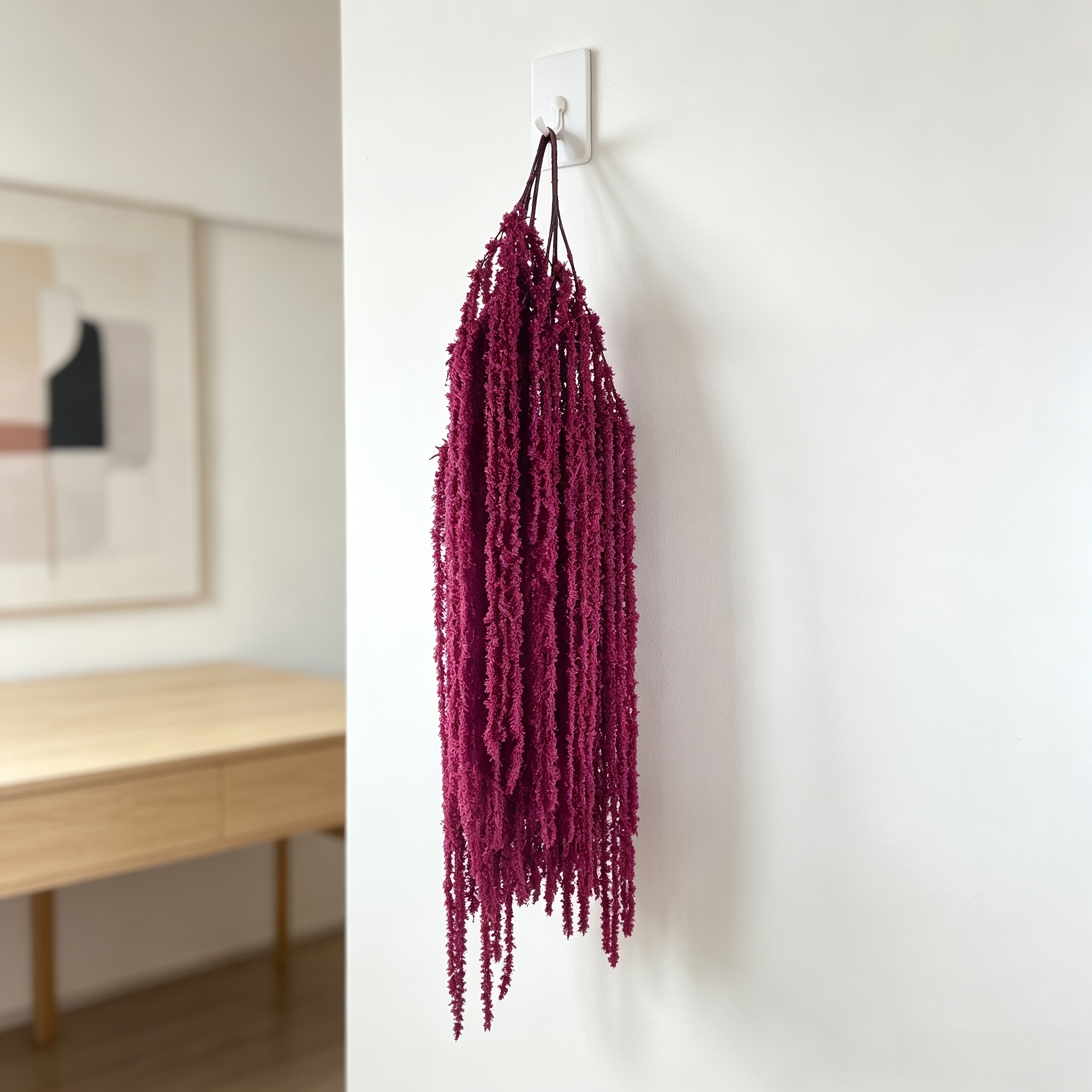 TEMU 24pcs Set Burgundy Draping Artificial Rice Spike Flower, Love Tear Drop Hanging Artificial Flowers, Wedding Ceiling Hanging Flowers, Wedding