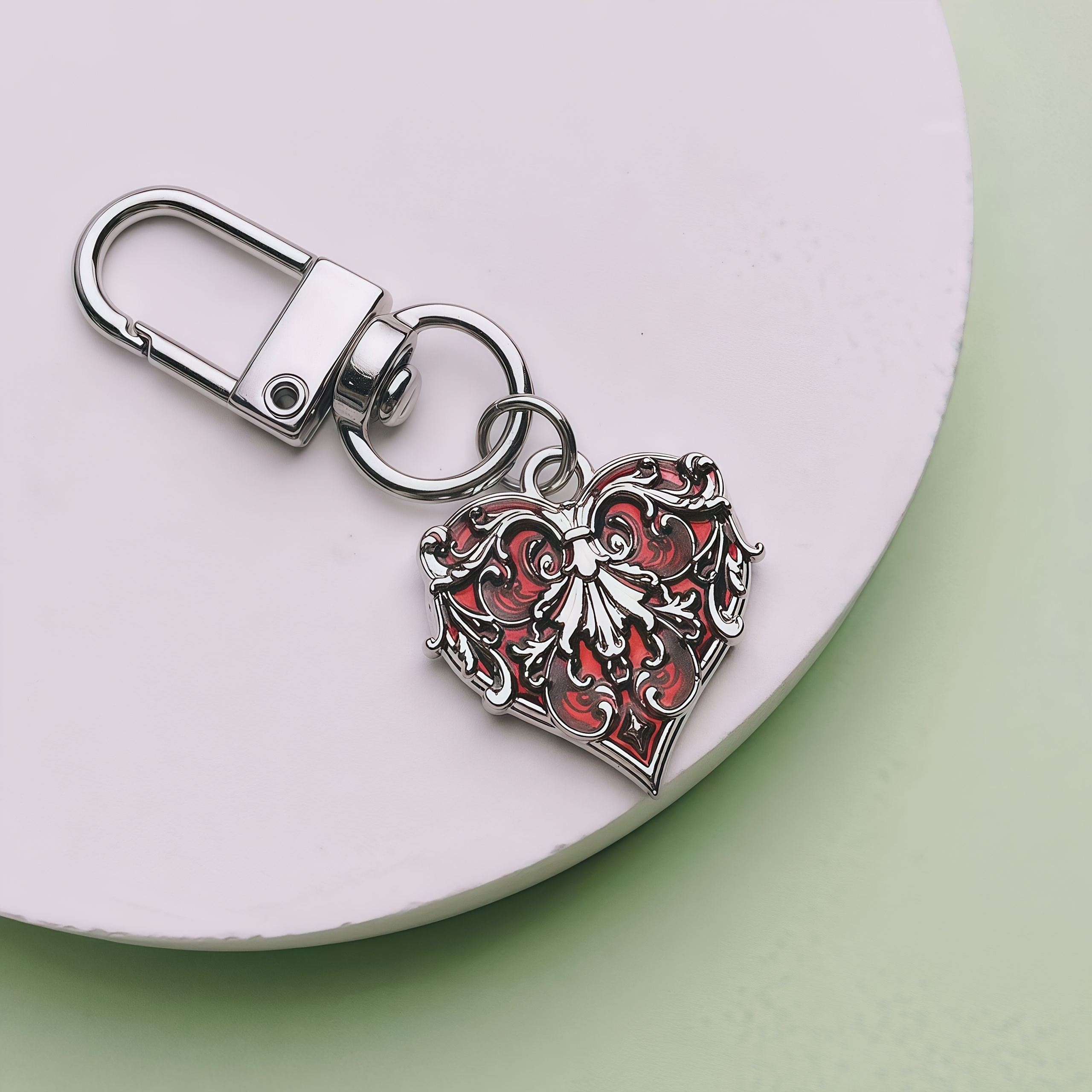 TEMU 1pc Women's Bag Pendant Keychain Accessory, Playing Card Style, Suitable For Bag Pendant, Keychain, Car Pendant, Valentine's Day Gift, New Year