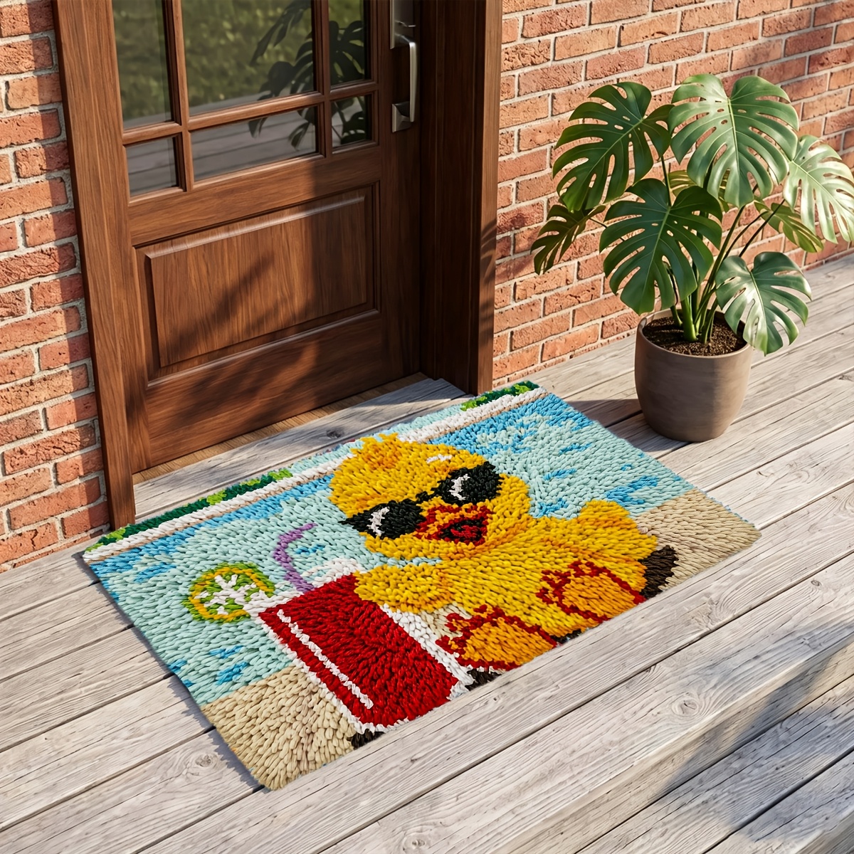 Lock Hook Kit with Duck Drinking Beverage Design