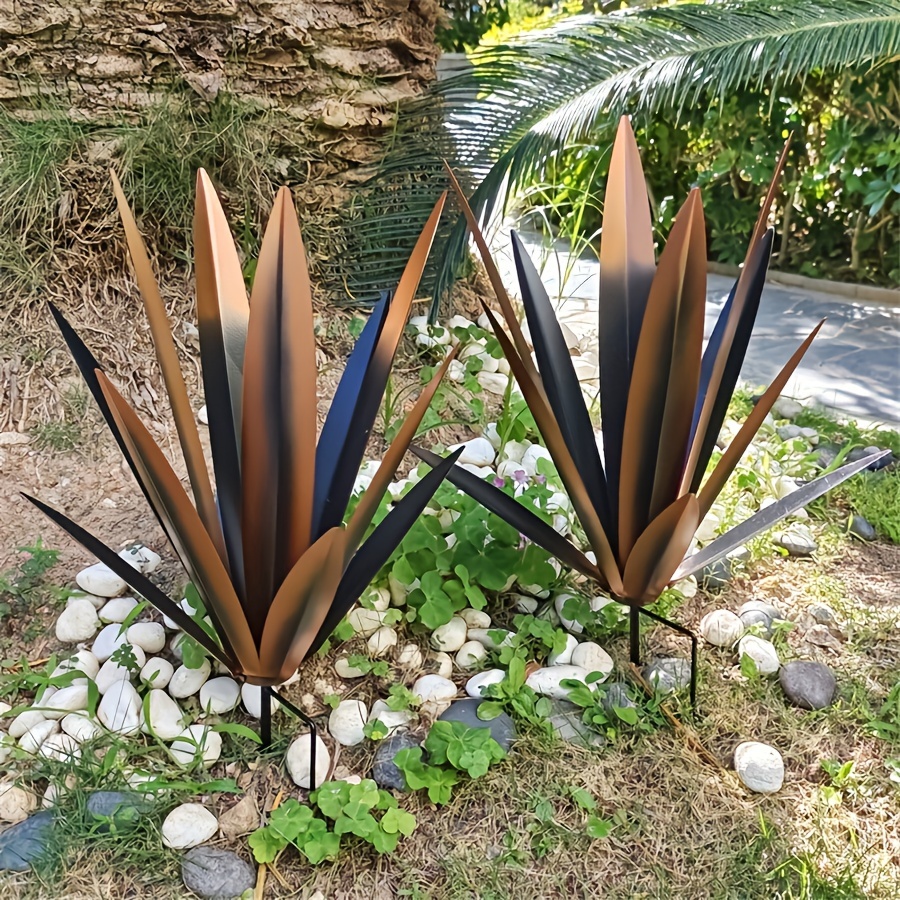 handcrafted metal agave sculpture set vibrant - Temu Germany
