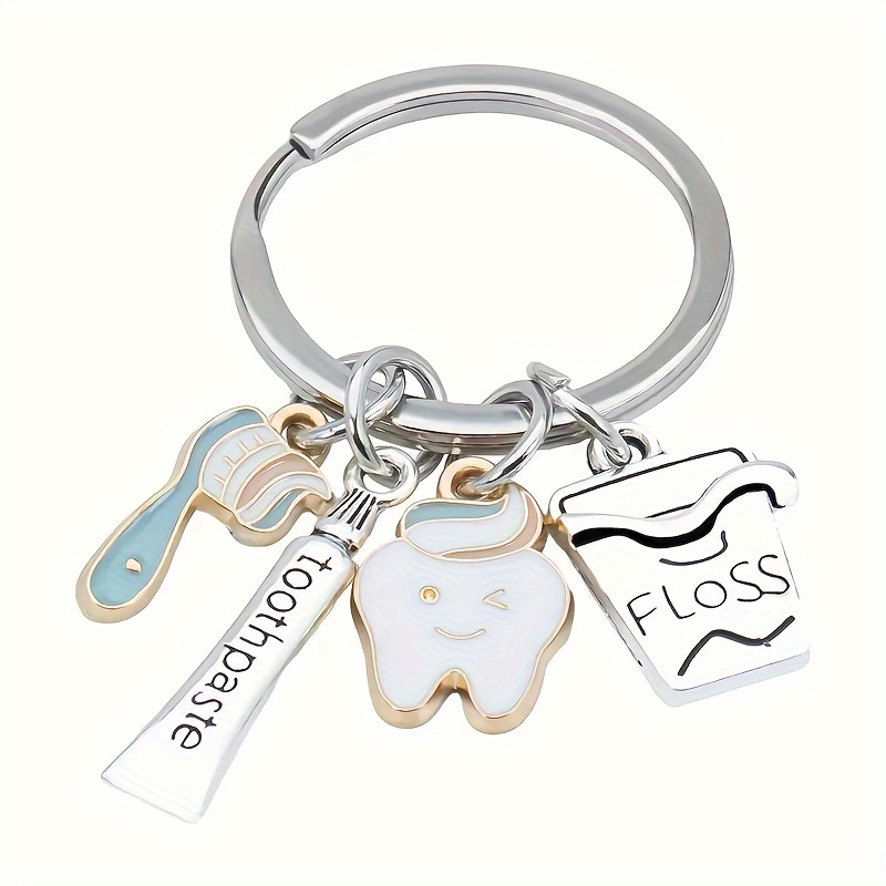 

Dentist- Keychain Toothbrush, Toothpaste & Pendant - For And Birthdays