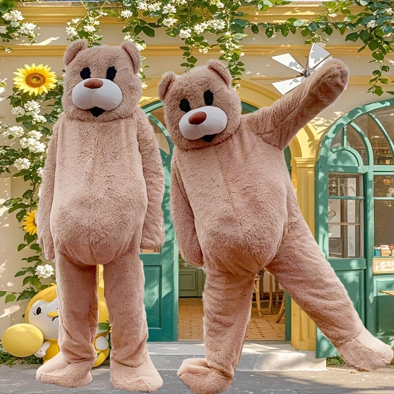 Disfraz de Oso Bailarín Adorable Traje de Oso de Peluche con Ojos  Expresivos y Orejas Esponjosas para Halloween, Navidad Fiestas de 