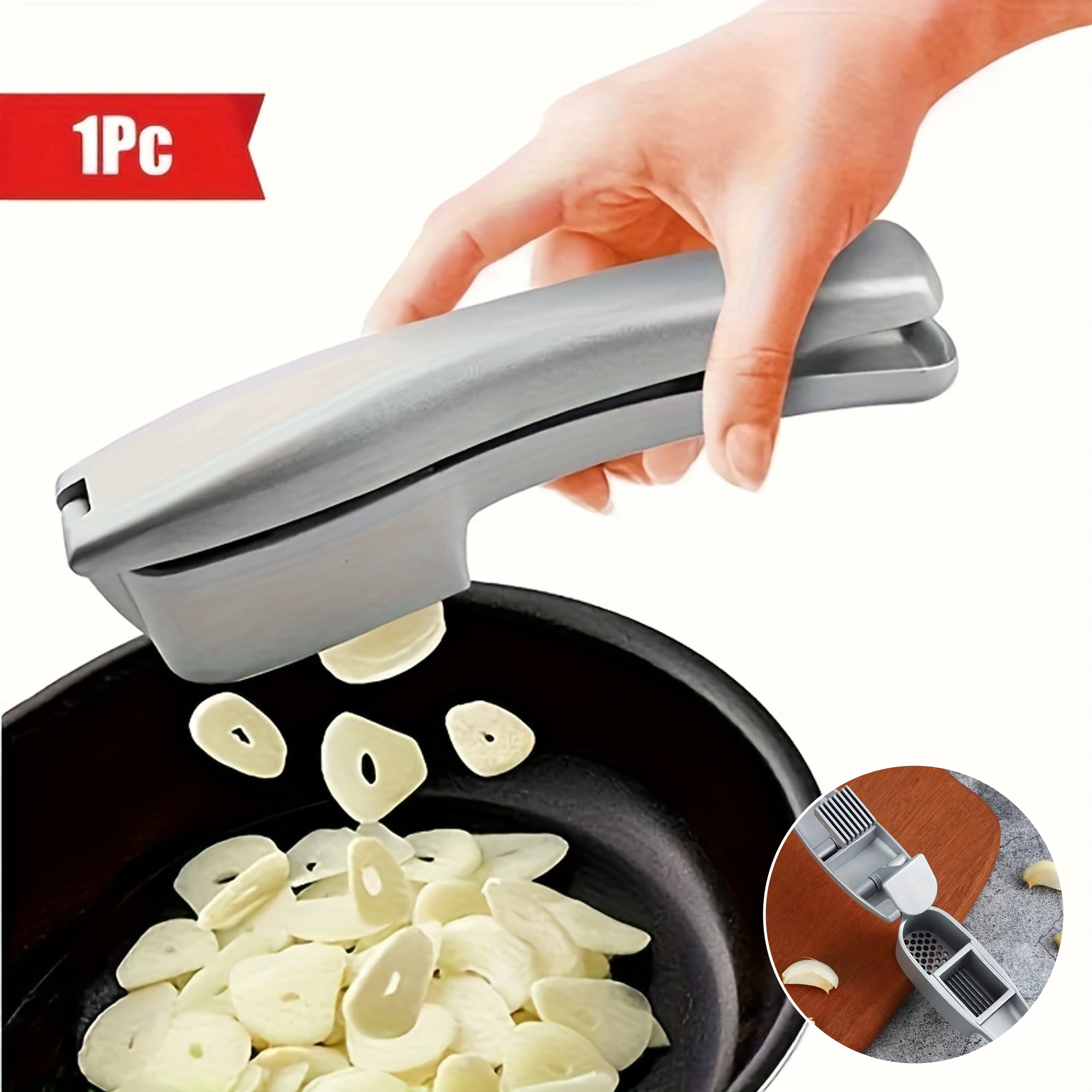 Комбинирана преса и резачка за чесън