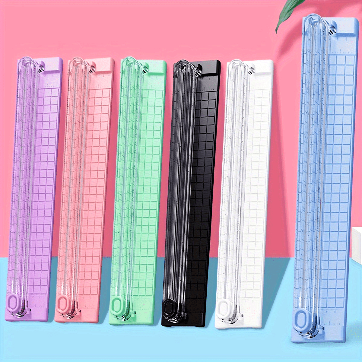 Elle Kullanılan Kağıt Kesici, İki Yönlü Kesim, A4 Kağıt Kesici, Çok Fonksiyonlu Taşınabilir Kağıt Kesici, Kağıt Kesme, Fotoğraf Aracı! Rastgele Renk