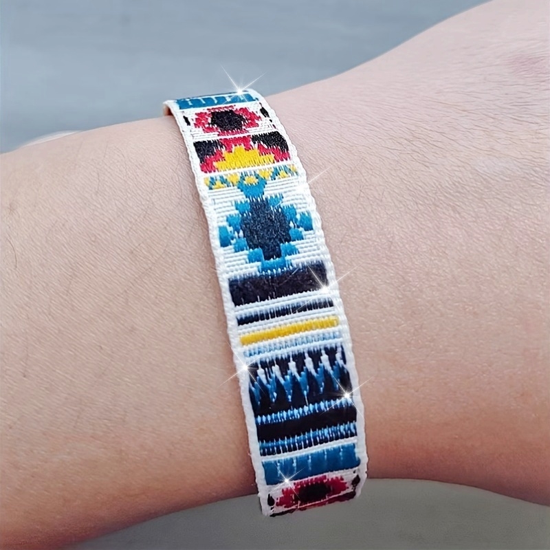 Boho Tribal Handwoven Bracelet Polyester