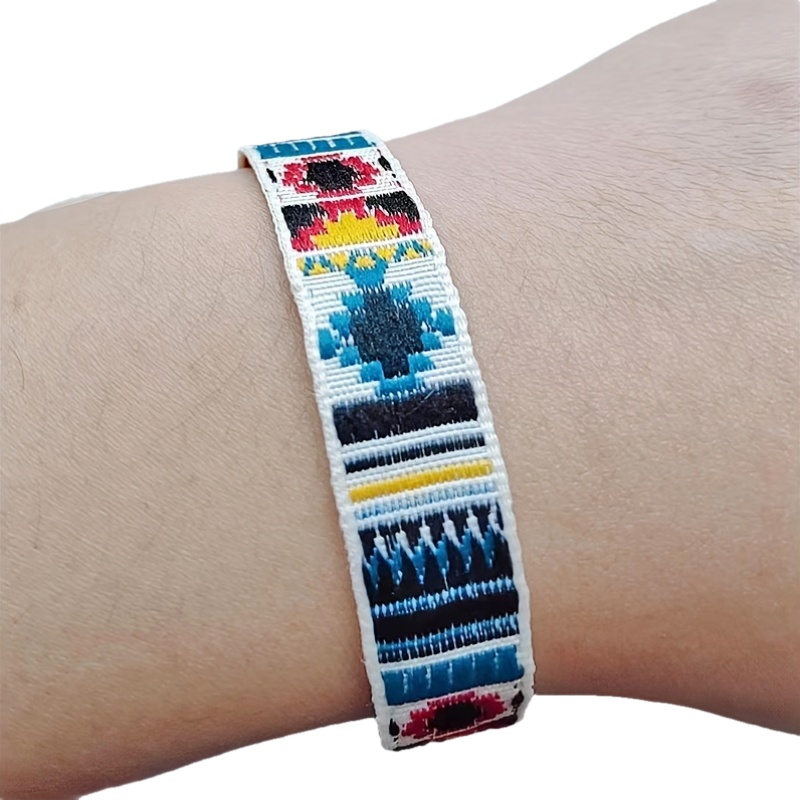 Boho Tribal Handwoven Bracelet Polyester