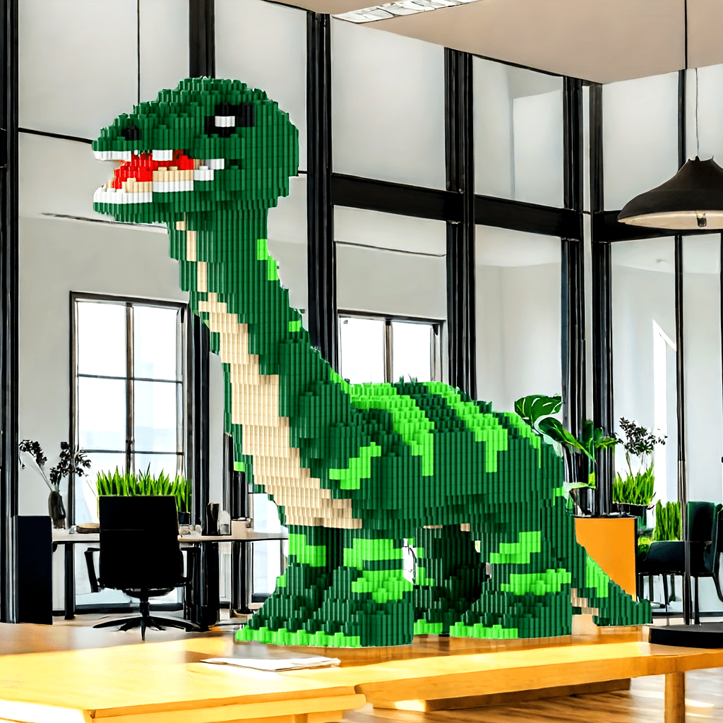 4000 Parça Dinozor Brachiosaurus Yapı Blokları Seti - Sevgililer Günü, Şükran Günü, Cadılar Bayramı, Noel & Doğum Günü Hediyeleri için İdeal | Hobiler & Ev Ofisi Dekoru için Mükemmel | 14+ Yaş İçin Yenilikçi El Yapımı Karikatür Oyuncaklar