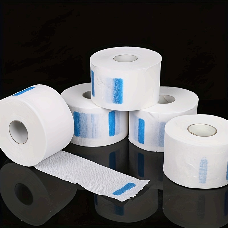 1 roll of 70pcs disposable hairdressing paper professional elastic protective hairdressing accessory hairdressing tool hairdresser neck scarf hairdressing elastic   packaging salon hairdressing shop hairdressing additions