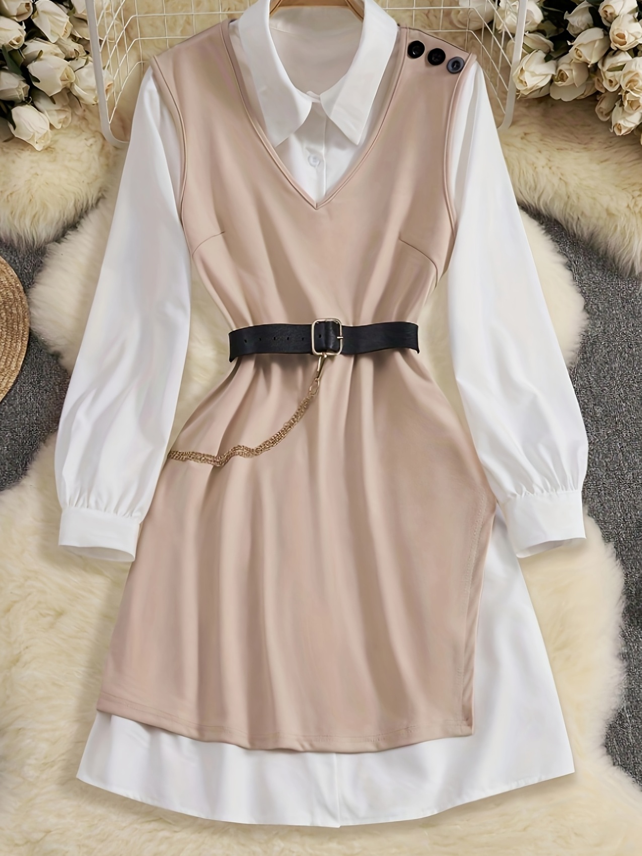 Effortlessly chic Newness Parisian shirt dress perfect for any occasion Flattering silhouette and versatile style