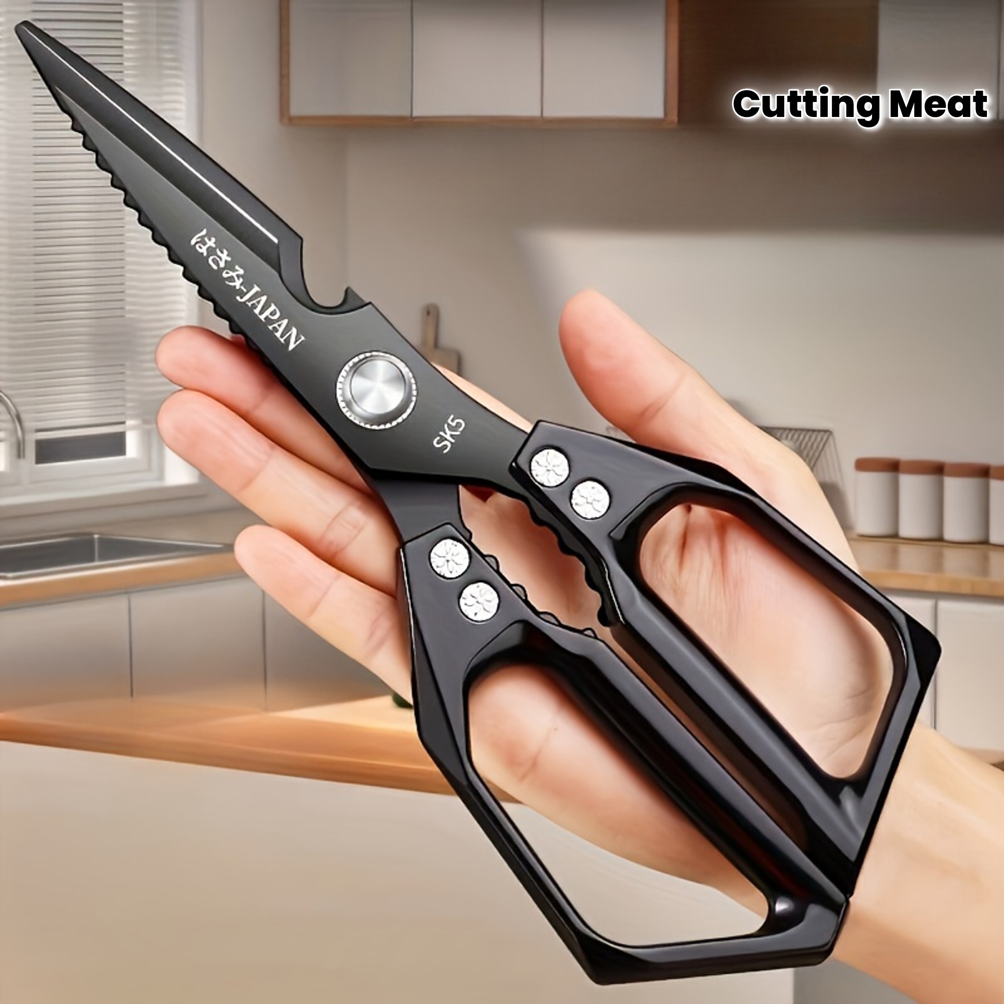 TEMU High Scissors Multifunctional Design Suitable For Cutting Meat Vegetables Bones Ideal For Turkey Preparation Cooking Practical Tool Unisex