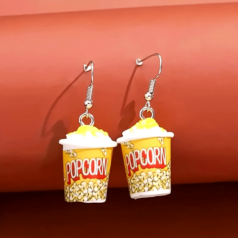 Drop Earrings Popcorn Match Daily Outfits Party Accessories