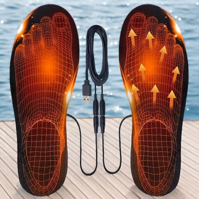 full   covering electric heating insole usb plug design comfortable fabric fit   protection function suitable for skiing camping and hunting