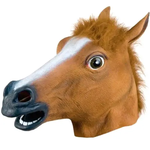 funny unicorn mask contemporary style no power needed plastic halloween decor