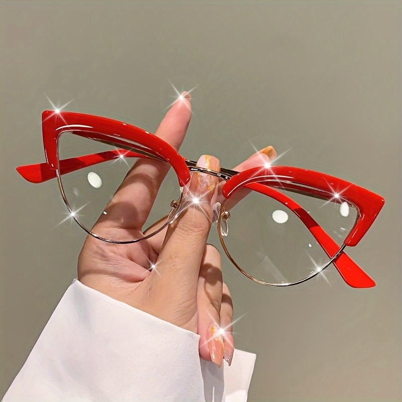 Vintage Cat Eye Clear Lens Gözlük Leopard Moda Parti Hediyeleri Bilgisayar Gözlükleri Kadınlar Için