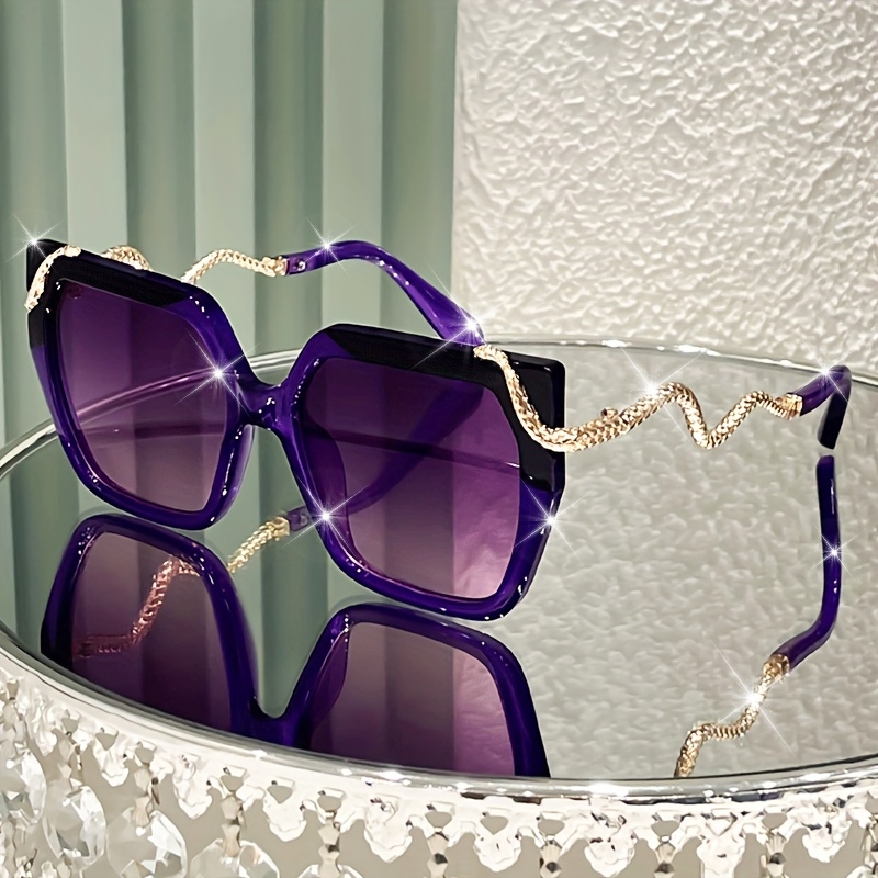purple glasses sold on Temu United States display picture 1