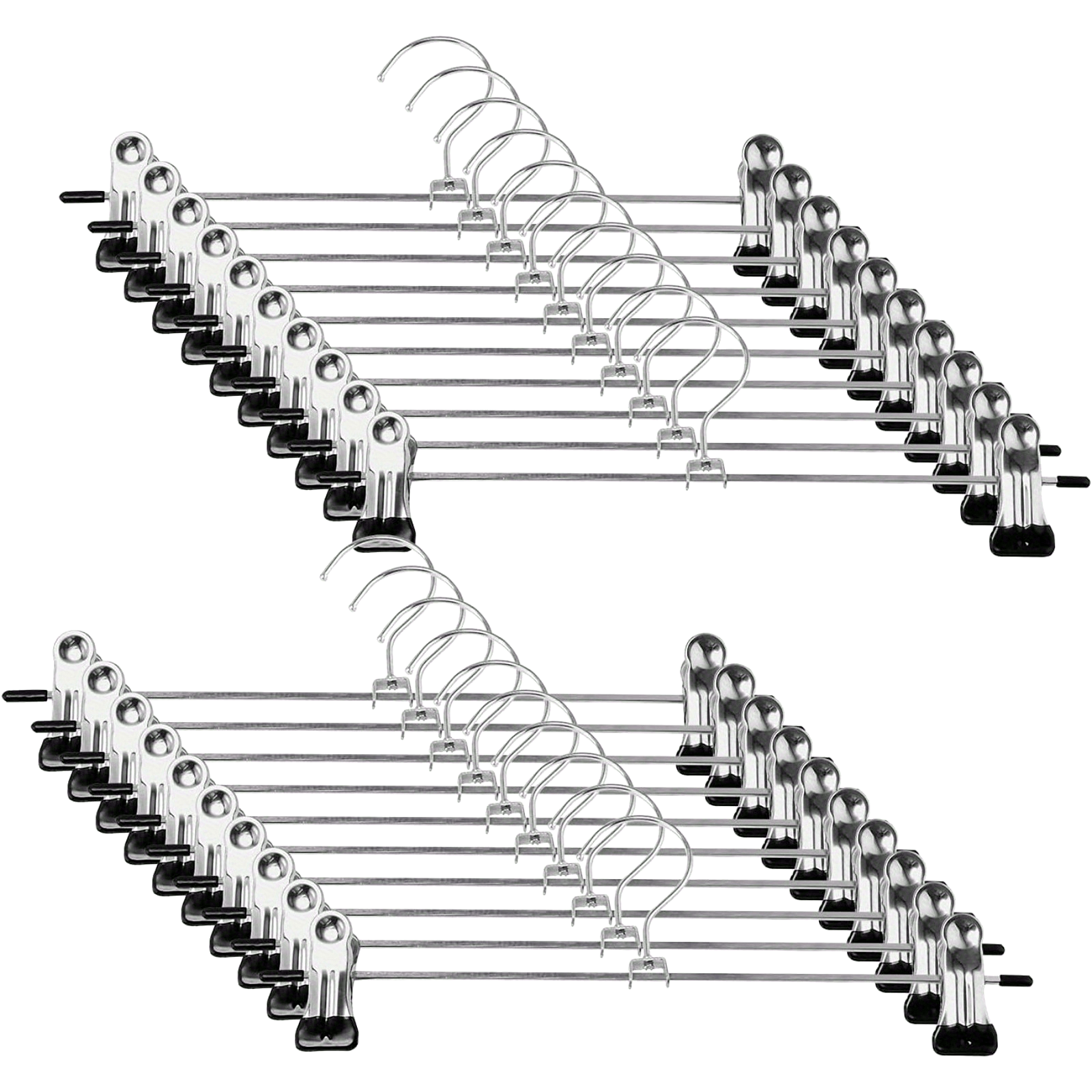 trouser hangers 20 pack skirt pant hangers metal clips - Temu United Kingdom