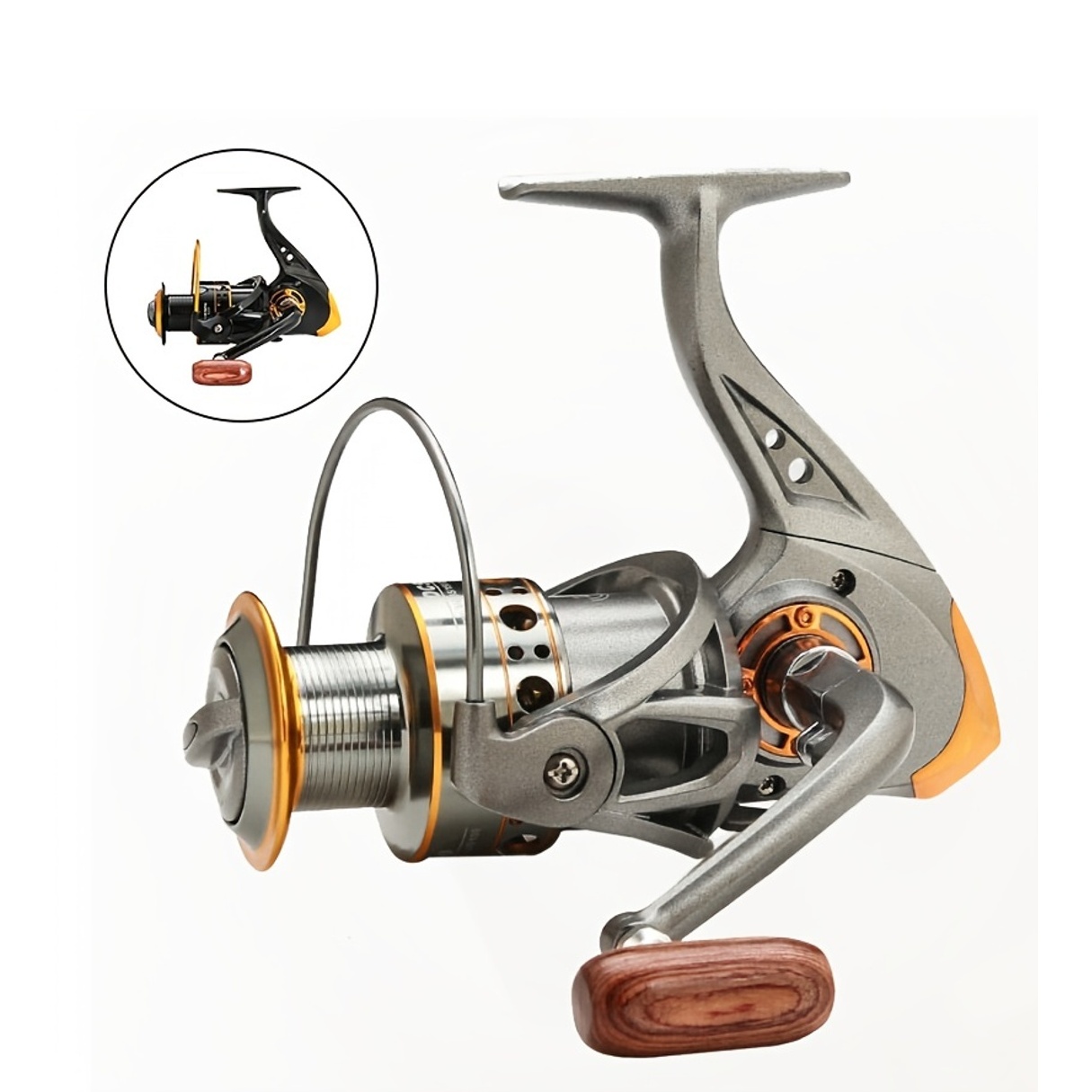 spinning fishing reel 100kg max drag 13 ball bearings gear ratio durable fishing gear