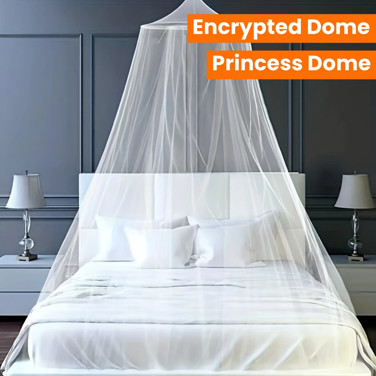 1pc dome mosquito net bed canopy for room decor princess dome mosquito netting for single to adult size beds bedroom use details 10