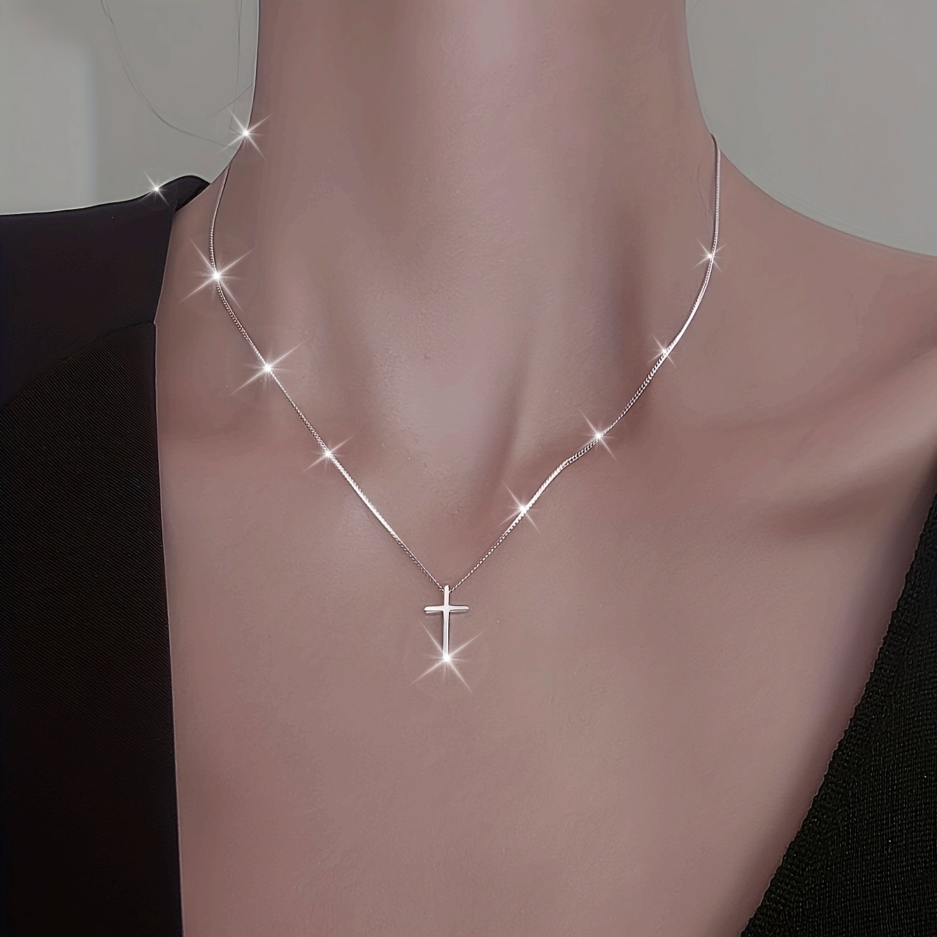 Minimalist Cross Pendant Necklace