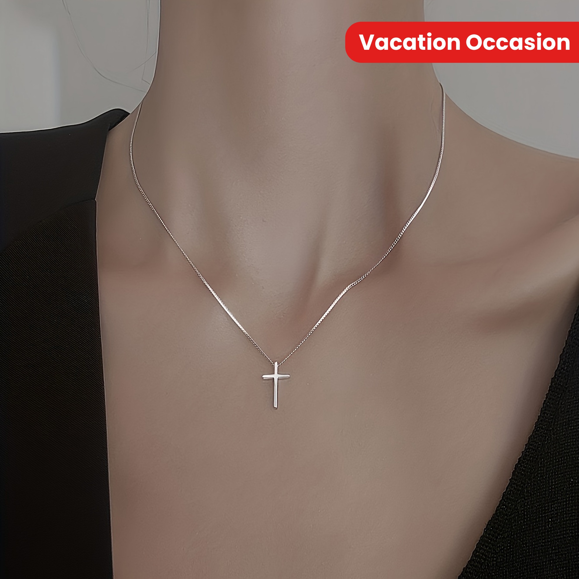 Minimalist Cross Pendant Necklace